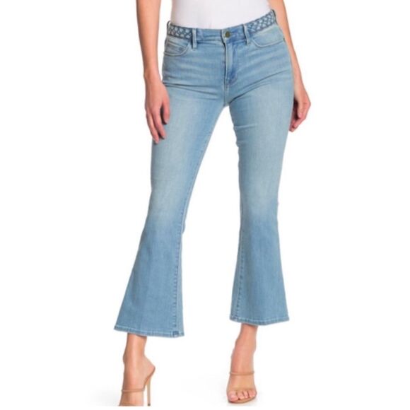 Anthropologie Frame Le Crop Mini Boot with Braided Belt Size 24 - Picture 2 of 9